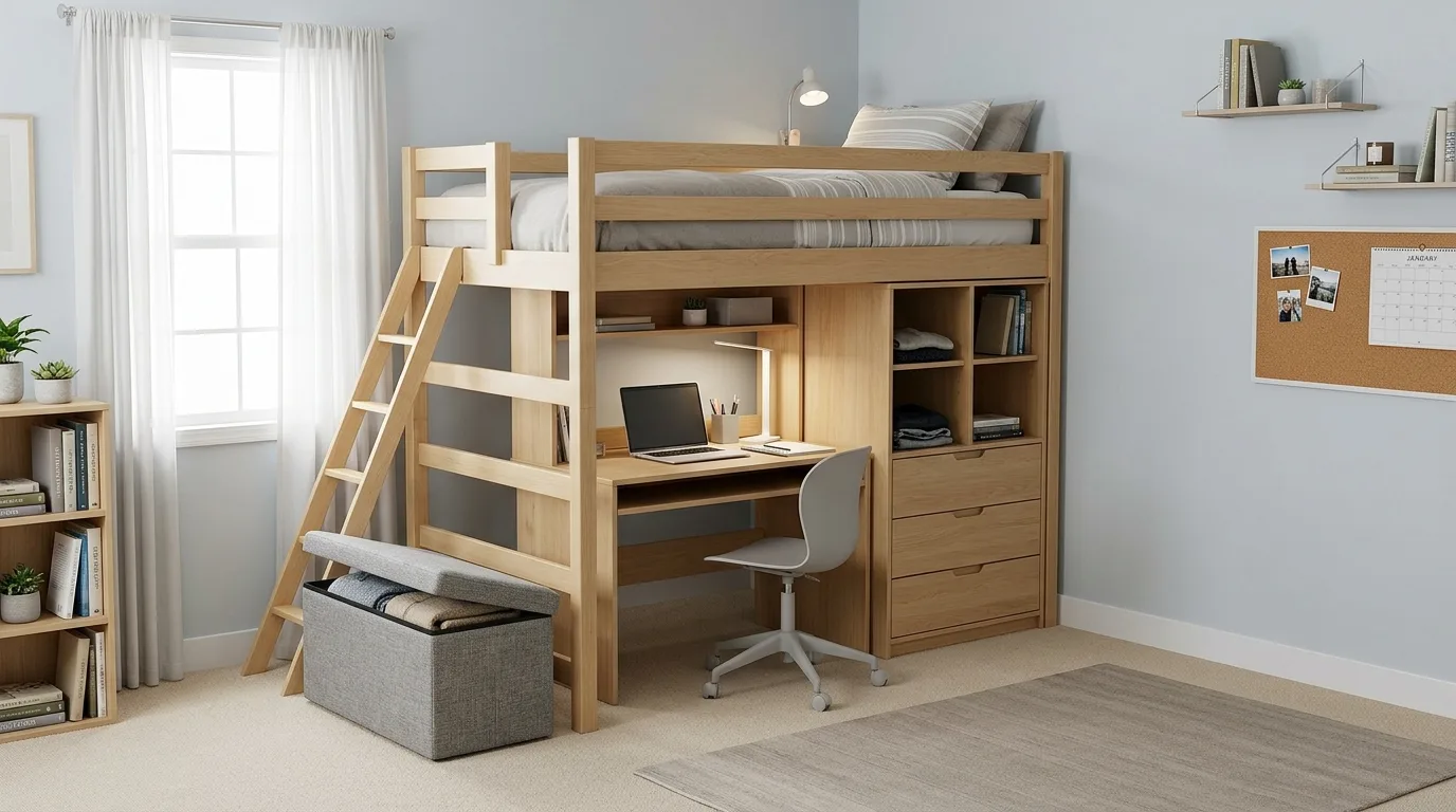 Use removable wall decor that adds personality inspiration for a dorm room.